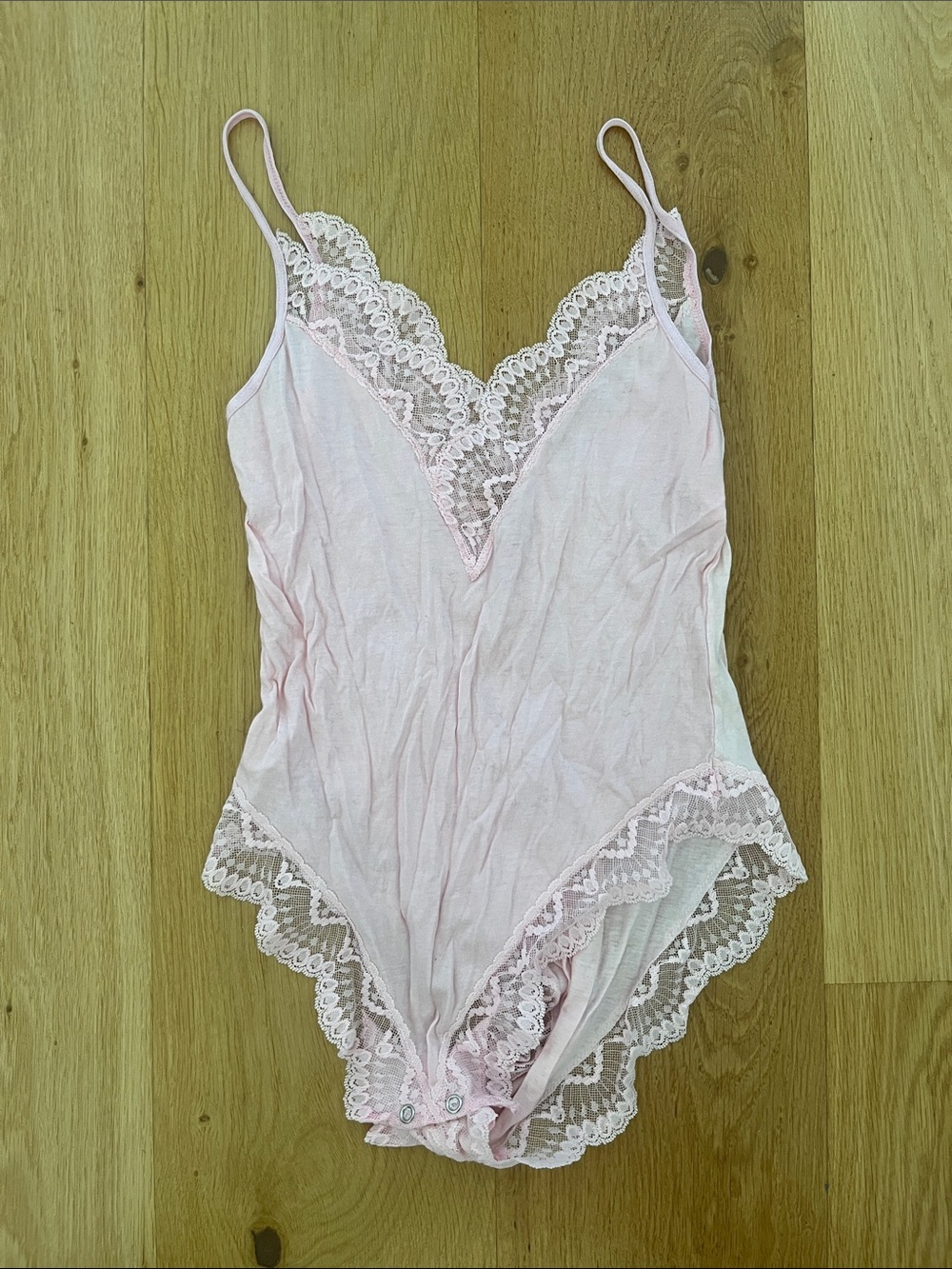 100% Cotton Lace Bodysuit